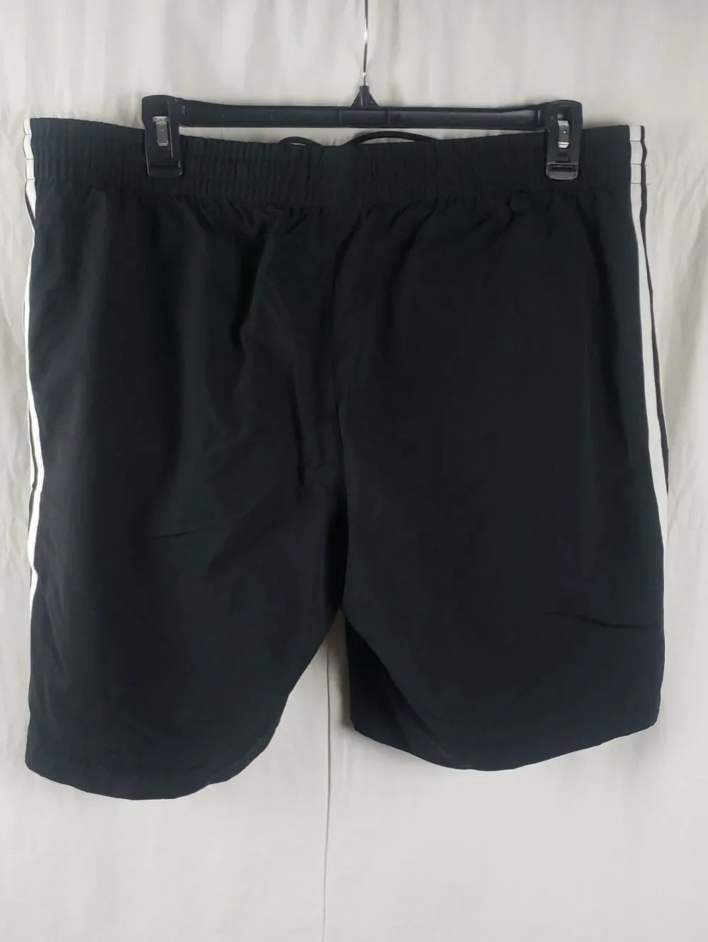 Adidas Men's 2XL Black 3 Stripes Swim Shorts